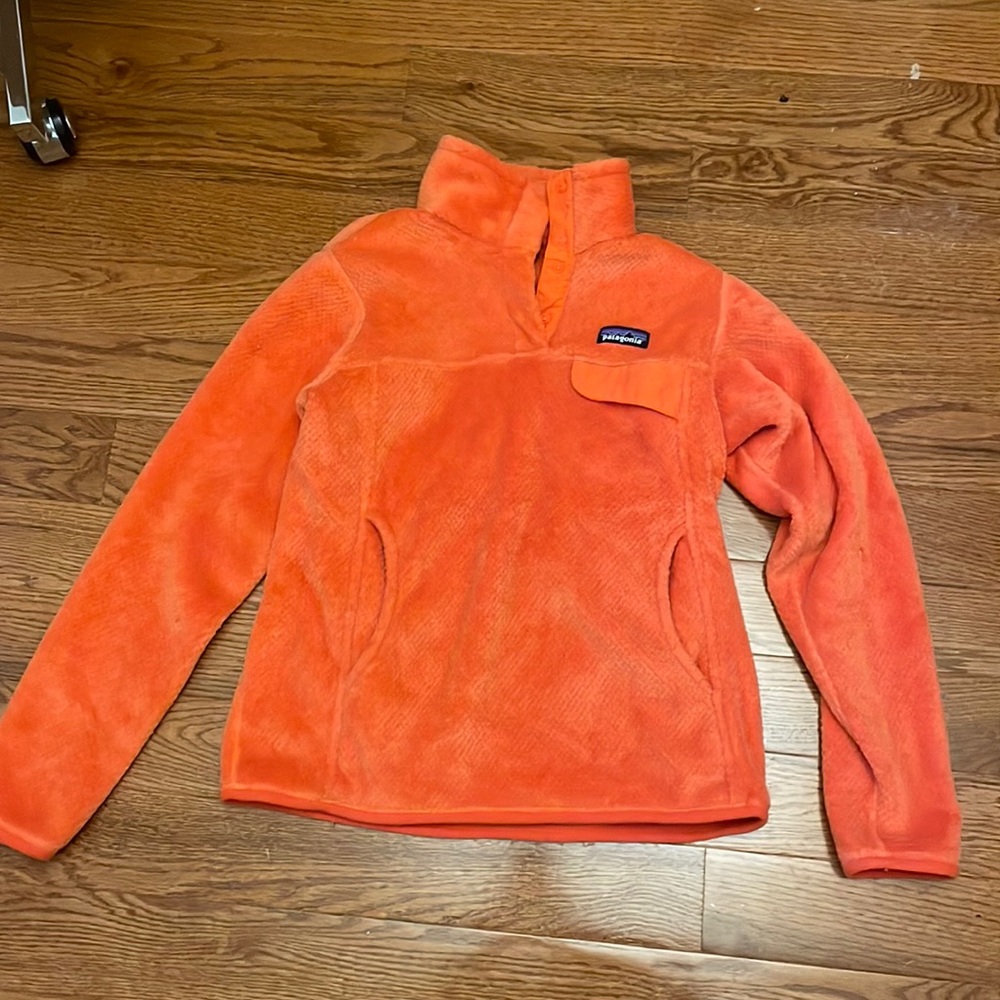 Orange Patagonia Fleece